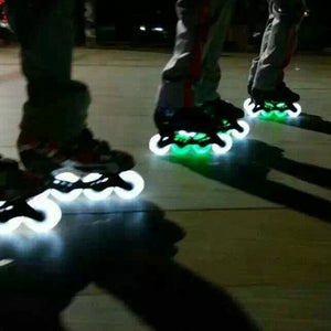 Outdoor LED Light Inline Flashing Roller Skate Wheels 76mm size  (only wheels)