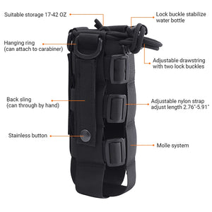 Tactical Molle Water Bottle Pouch Bag