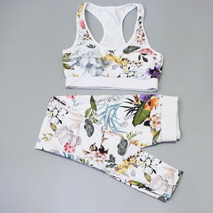 Floral Women Yoga Set