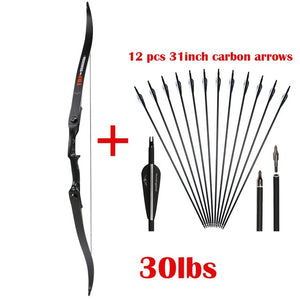 56inch 30-50lbs Archery Recurve Metal Takedown Shooting Bow