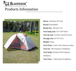 Blackdeer Outdoor 4 Season Waterproof Double Layer Camping  Tent with Snow Skirt