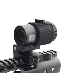 Magorui Tactical G43 3x Magnifier Scope Sight with Switch to Side STS QD Mount Fit for 20mm rail Rifle Gun