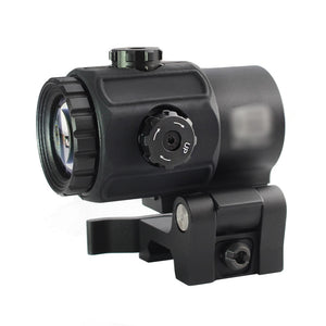 Magorui Tactical G43 3x Magnifier Scope Sight with Switch to Side STS QD Mount Fit for 20mm rail Rifle Gun