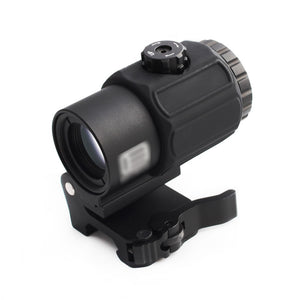 Magorui Tactical G43 3x Magnifier Scope Sight with Switch to Side STS QD Mount Fit for 20mm rail Rifle Gun