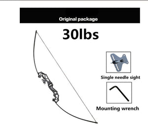 Straight Arrow Recurve Hunting Bow (30-50 Lbs)