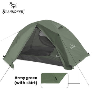 Blackdeer Outdoor 4 Season Waterproof Double Layer Camping  Tent with Snow Skirt